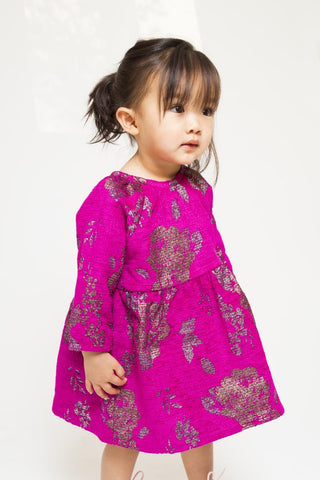 CHRISTINA ROHDE Baby Dress No.821 Violet Red Color