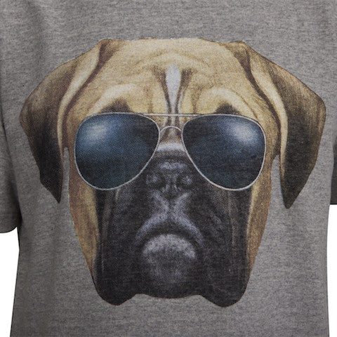 PETIT BY SOFIE SCHNOOR T-Shirt Front Print - Grey Melange Color