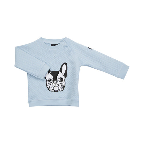 PETIT BY SOFIE SCHNOOR Sweat w Dog - Light Blue Color