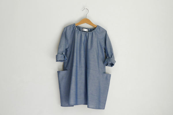 MIS CRIOS Pocket Dress Denim color