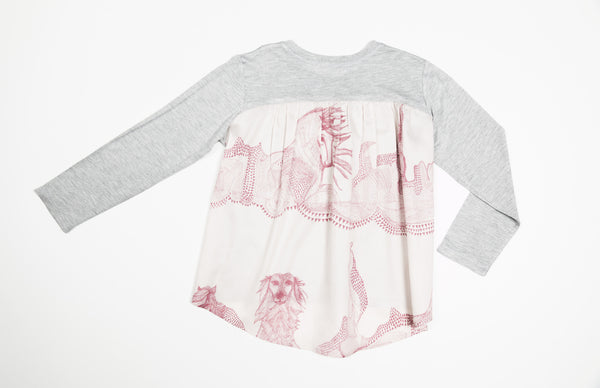 MIS CRIOS Lykke Shirt Horse & Saluki Print