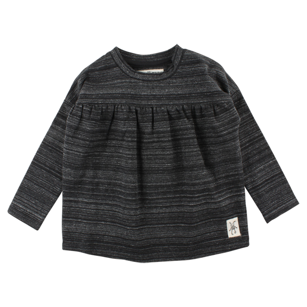 SMALL RAGS Dolly LS Top Dark Grey Melange