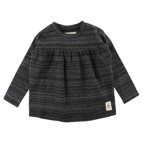 SMALL RAGS Dolly LS Top Dark Grey Melange
