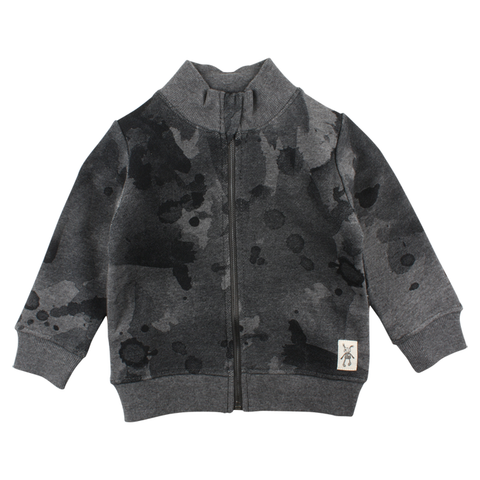 SMALL RAGS Danny Cardigan Dark Grey Melange