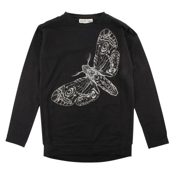 SMALL RAGS Dina LS Top Jet Black