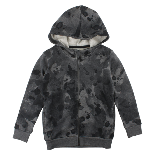 SMALL RAGS Dave Cardigan Dark Grey Melange