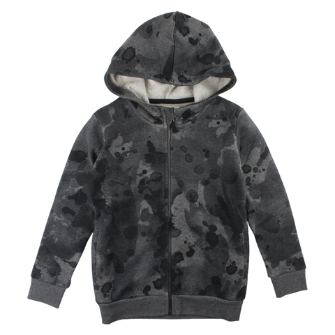 SMALL RAGS Dave Cardigan Dark Grey Melange