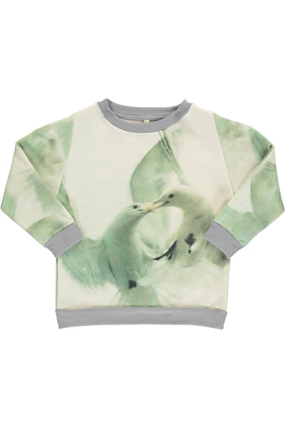POPUSHOP Loose Sweat White Birds