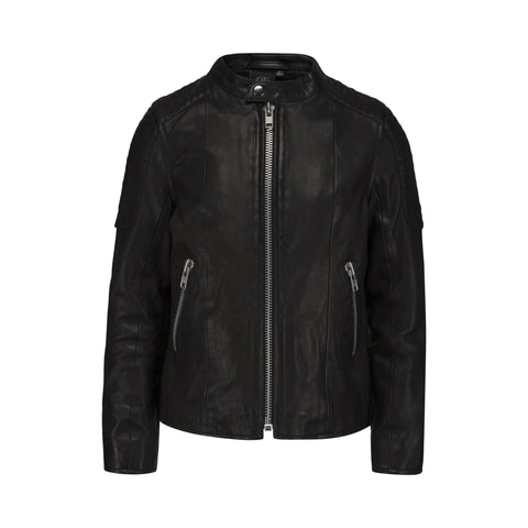 PETIT BY SOFIE SCHNOOR Sheep Leather Jacket Black