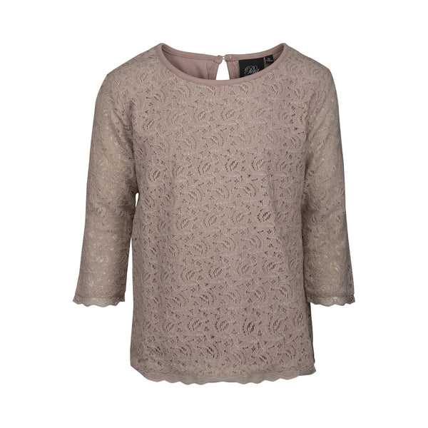 PETIT BY SOFIE SCHNOOR Lace Blouse Shadow Rose