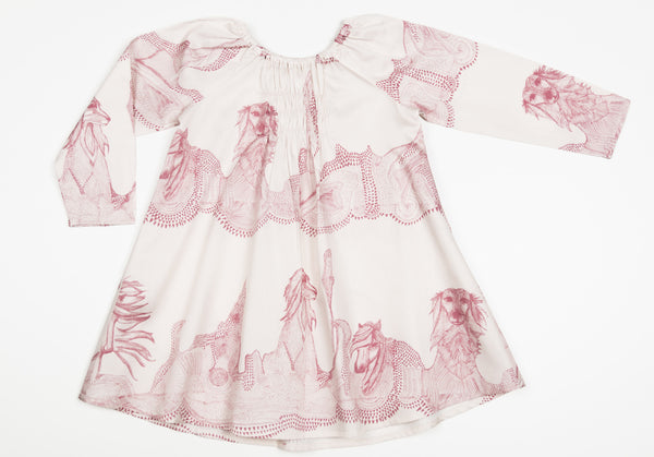 MIS CRIOS Vera Dress Horse & Saluki Print