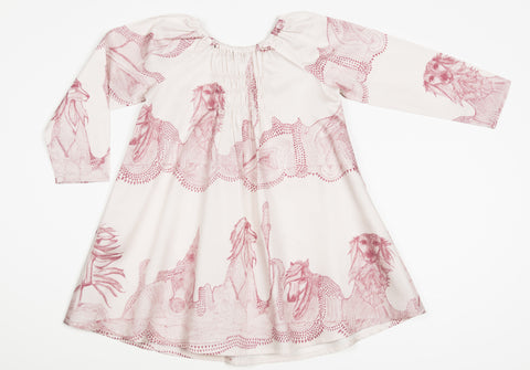 MIS CRIOS Vera Dress Horse & Saluki Print