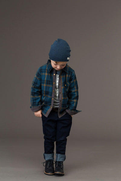 MARMAR Tommy Quilt Shirt Legion Blue Check