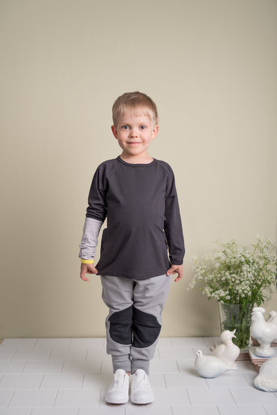 PAPU Worm Shirt Charcoal Grey color