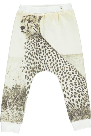 POPUSHOP Baggy Leggings Cheetah Off White