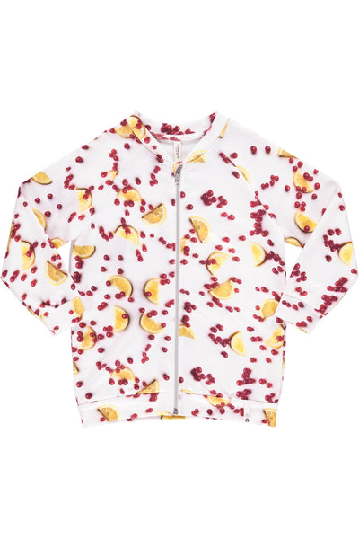 POPUSHOP Base w. Zip Fruit Jacket - White Color