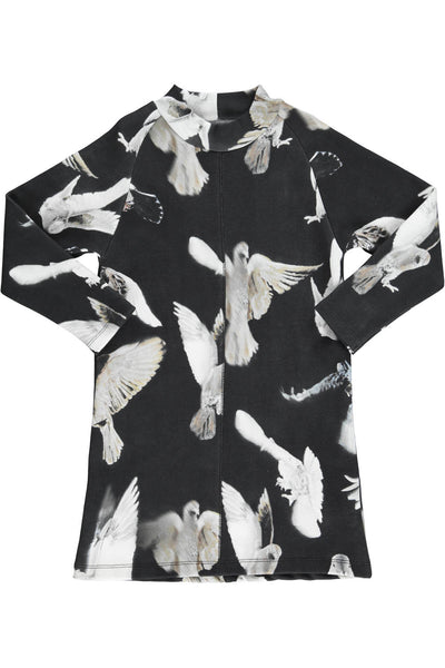 POPUSHOP Gerda Dress Black Birds