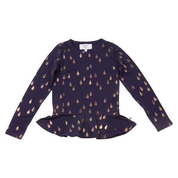KNAST Golden Drops Gry Blouse - Navy Color