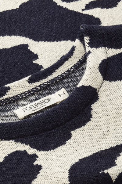 POPUSHOP Blouse Dotted Camo Off White