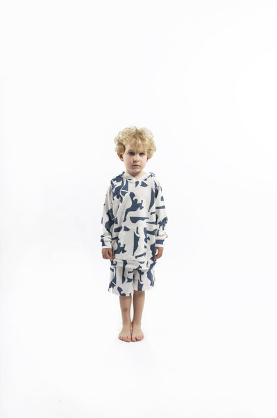 POPUSHOP Hoodie w. Pocket Parkour - White Color