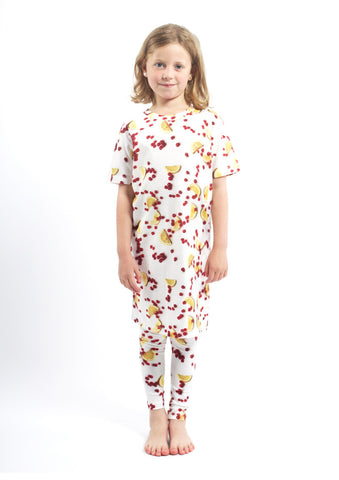 POPUSHOP Tee Dress Fruit - White Color