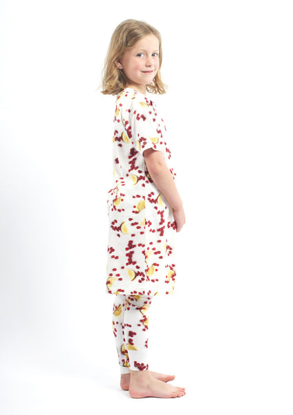 POPUSHOP Tee Dress Fruit - White Color