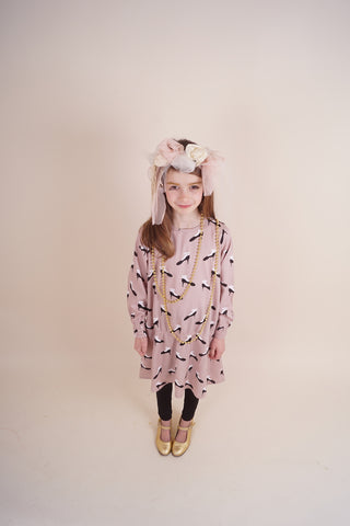 KNAST Shoes OliviaDress - Dusty Rose Color